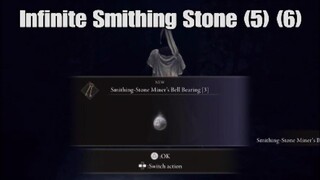 Elden Ring Smithing Stone Miner's Bell Bearing 3 and Turn-in Infinite Smithing Stone 5's and 6's