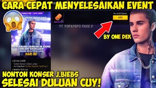 TIPS & TRIK MENYELESAIKAN MISI NONTON KONSER J.BIEBS !! - ANNIVERSARY 5TH FREE FIRE