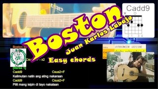 Boston  by Juan Karlos Labajo | Guitar Tutorial |  Chords Strumming