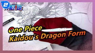 [One Piece] Drawing Kaidou's Dragon Form with Colored Pencil_2