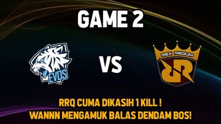 EVOS LEGENDS VS RRQ SENA GAME 2 MYTEL CHAMPIONSHIP ! WANNN MENGAMUK BANTAI 20-1 !