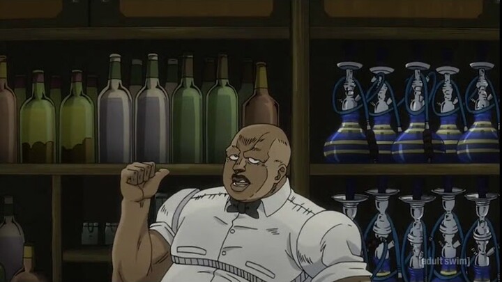 JoJo: Manly way of drinking an iced tea(Eng Dub)