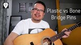 Plastic vs Bone Bridge Pins Sound Comparison on Acoustic Guitar