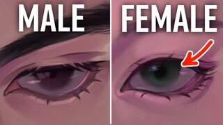 DRAW MALE AND FEMALE EYES THIS WAY!