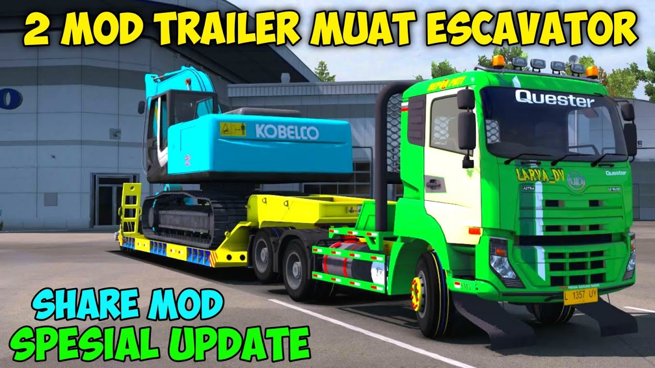 Share 2 Mod Truk Trailer Muat Escavator Mod Bussid Terbaru Bilibili