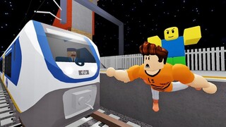 Horangi Dilanggar Kereta Api Kerana Ditolak!!! [Fight In A Train🚆] (Roblox Malaysia)