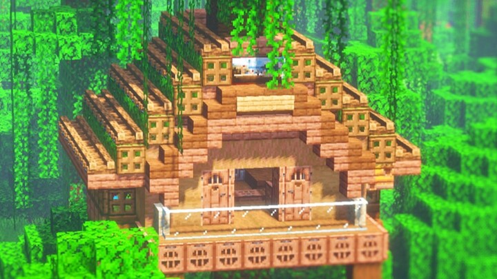 MC Dream Builder】#2 "Rumah Pohon Hutan Hujan Kelangsungan Hidup Kembar!"