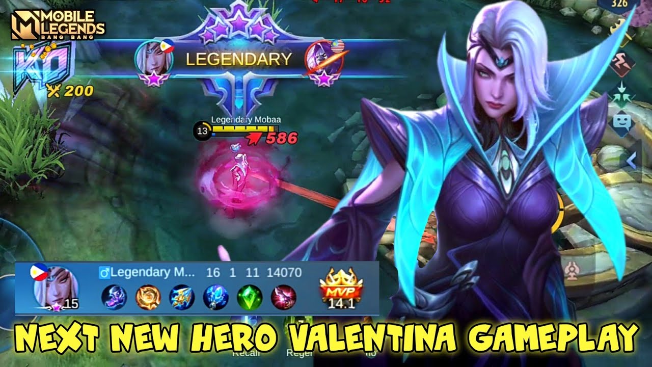 Valentina Mobile Legends , Valentina Gameplay Best Build And Skill Combo -  BiliBili