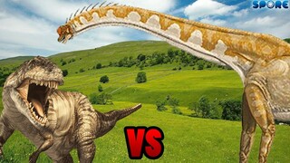 Giraffatitan vs Giganotosaurus | SPORE