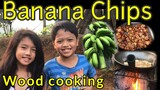 WOOD COOKING BANANA CHIPS/Life in the Philippines/Buhay probinsya(Axel and Celine)