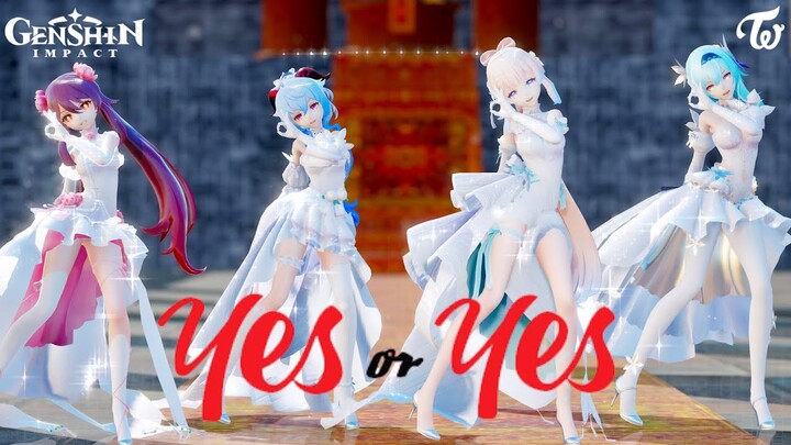 【MMD/Genshin Impact】TWICE - Yes or Yes - Wedding Dress Valentine's Special