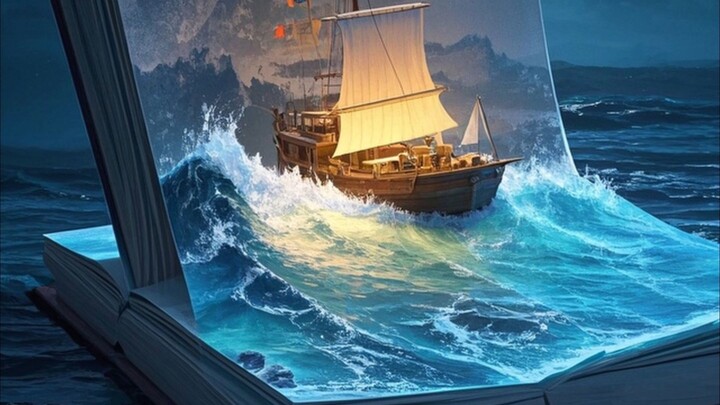 Jesus calms a storm