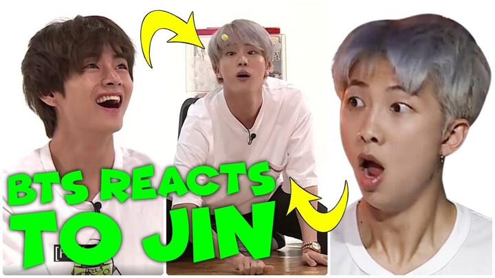 BTS  Reacts To Jin 😂😂