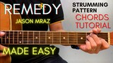 Jason Mraz - REMEDY Chords (Guitar Tutorial) for Acoustic Cover