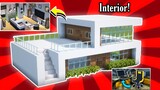 I Made Modern House INTERIOR in Minecraft in Hindi | Easy Tutorial