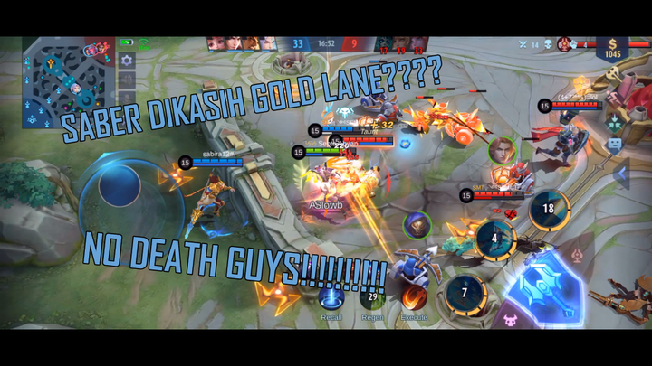 FULL GAMEPLAY SABER GOLD LANE!!!