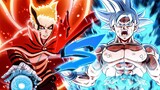 Naruto Baryon Mode Vs Goku Ultra Instinct (MUI) Mugen Battle!!