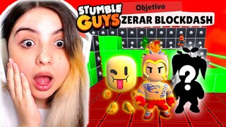 TENTEI ZERAR o BLOCKDASH LENDÁRIO com as NOVAS SKINS MITICAS do STUMBLE GUYS!! E SKIN SECRETA...