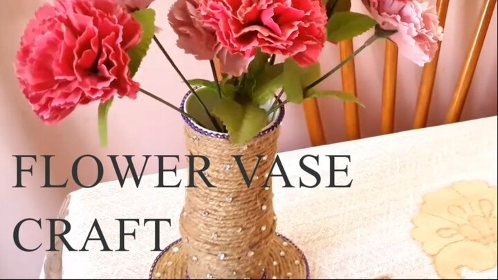 flower vase  from waste material craft