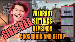 sinatraa Valorant Settings Sensitivity Keybinds Crosshair and Setup [Updated Dec 2020]