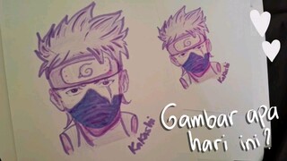 BUKA TOPENGMU!! gambar KAKASHI si pahlawan bertopeng🥸