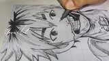 Speed Drawing Anime - Drawing Hideyoshi Nagachika from Tokyo Ghoul  | YoruArt (Menggambar Anime)