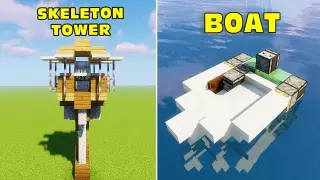 3+ Redstone Build Hacks (Skeleton Defense Tower) in Minecraft