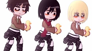 ✨Stay meme / duck cover || aot/snk || gacha club