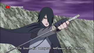 Jigen mau kabur malah ditendang Sasuke