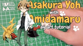 Asakura Yoh & Amidamaru clay art tutorial.