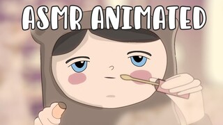 1 Minute Makeup ASMR 💄 (Layered Sound, First Person RP) Animated