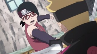 Sarada Almost Chops Boruto Head Off, Boruto And Sarada Traps In Genjutsu