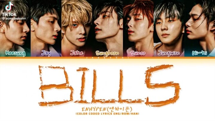 ENHYPEN "BILLS" LYRICS (cttro)