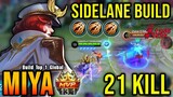21 Kills!! Sidelane Miya The Late Game Monster - Build Top 1 Global Miya ~ MLBB