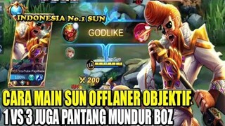 TUTORIAL DAN CARA MAIN SUN OFFLANER BY TOP GLOBAL 1 SUN 1 VS 3 JUGA KITA SIKAT