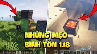 MINECRAFT: NHỮNG MẸO HAY TRONG CHẾ ĐỘ SINH TỒN BẢN 1.18 CÓ THỂ BẠN CHƯA BIẾT