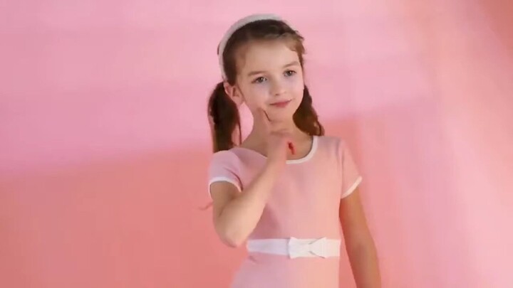 Cute European and American girl