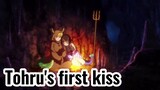 Tohru's first kiss
