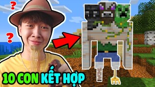 VINH SỢ TỚI MỨC MỌC RÂU KHI 10 CON KẾT HỢP LẠI VỚI NHAU TRONG MINECRAFT* ĐẤM MẤY PHÁT CHẮC CHẾT