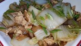 60 Pesos Tipid Ulam! Chinese Cabbage Stir-fry with Eggs. Murang Ulam Recipe.