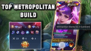 GUINEVERE METROPOLITAN BUILD | TOP GLOBAL GUINEVERE | MOBILE LEGENDS