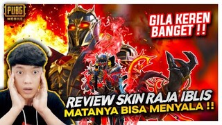 REVIEW SKIN ULTIMATE RAJA IBLIS MATANYA BISA MENYALA , ASLI KEREN BANGET SKINNYA !! - PUBG MOBILE