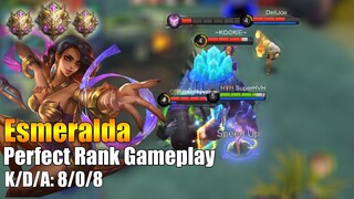 Esmeralda perfect Rank gameplay | Mythic rank gameplay [K2 Zoro]