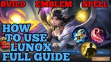 How to use Lunox guide & best build mobile legends 2021 ml