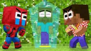 Monster School: Best Friends Baby Zombie and Baby Spider-man - Sad Story - Minecraft Animation