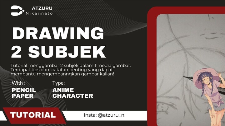 NIH🔥BUAT KAMU YG CUMA BISA GAMBAR 1 ORG DALAM 1 FRAME‼️ || DRAWING 2 SUBJEK || TUTORIAL DRAWING