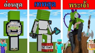 Minecraft อ่อนสุด ปะทะ เทพสุด ปะทะ พระเจ้า การสร้างรูปปั้นเทพดรีม ! - การ์ตูนมายคราฟ (พากย์ไทย)