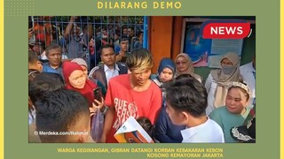 Gibran Datangi Korban Kebakaran