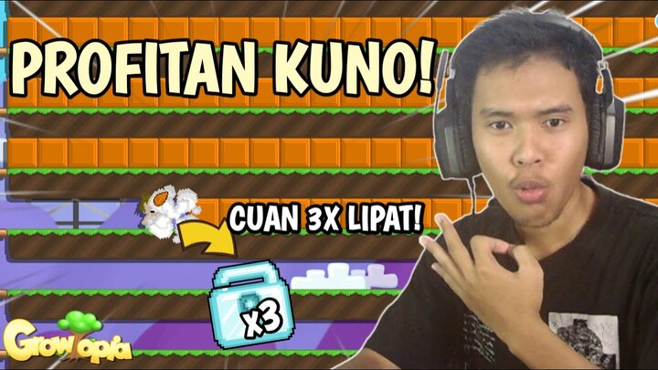 NYOBAIN PROFITAN KUNO YANG CUANNYA 3X LIPAT! COCOK BUAT PEMULA! -GROWTOPIA INDONESIA #growtopia