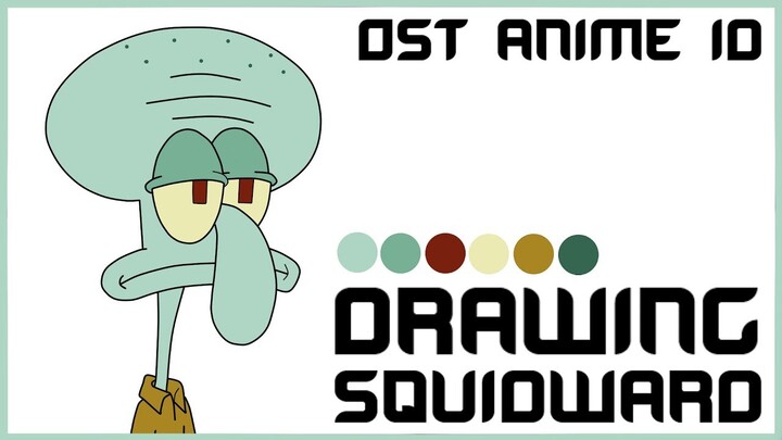 Uwahh Menggamvbar Squidward Tantacles - Spongebob Squarepants (Cartoon Drawing) by OST ANIME ID